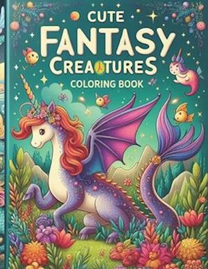 Cute Fantasy Creatures Coloring Book