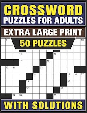 Crossword Puzzles For Adults Extra Large Print