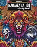 Mandala tattoo coloring book