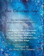 Five Christmas Songs - Two Euphoniums with Piano accompaniment