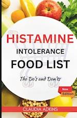 Histamine Intolerance Food List