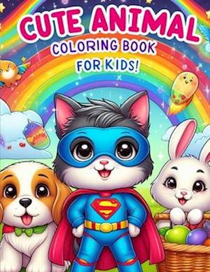 Cute Animal Coloring Book for Kids