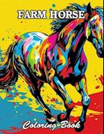 Farm Horse Coloring Book