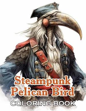 Steampunk Pelican Bird Coloring Book