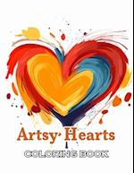 Artsy Hearts Coloring Book