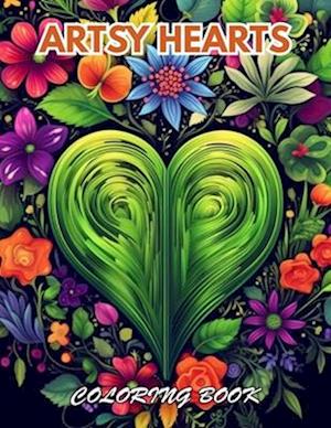 Artsy Hearts Coloring Book