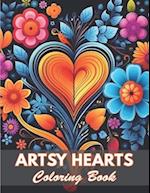 Artsy Hearts Coloring Book