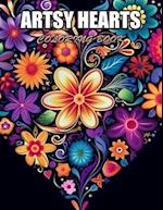 Artsy Hearts Coloring Book