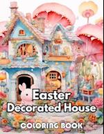 Easter Decorated House Coloring Book