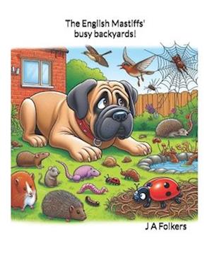 The English Mastiffs' busy backyards.