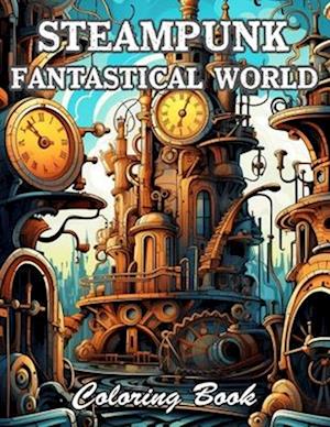 Steampunk Fantastical World Coloring Book