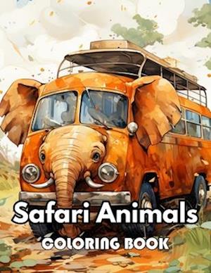 Safari Animals Coloring Book for Adults