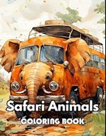 Safari Animals Coloring Book for Adults