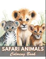 Safari Animals Coloring Book for Adults