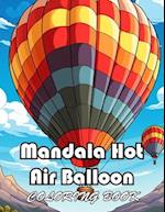 Mandala Hot Air Balloon Coloring Book