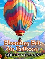 Blooming Hot Air Balloons Coloring Book