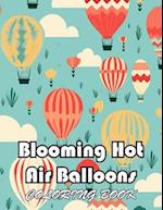 Blooming Hot Air Balloons Coloring Book