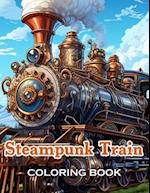 Steampunk Train Coloring Book