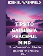 Tips to Gaining a Peaceful Mind