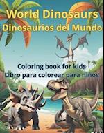 World Dinosaurs Coloring Book for Kids