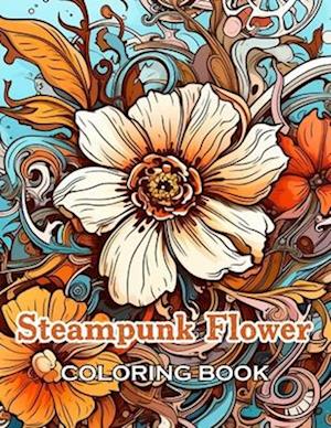 Steampunk Flower Coloring Book