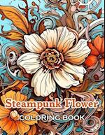 Steampunk Flower Coloring Book