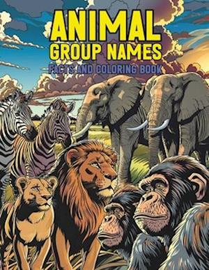 Animal Group Names Facts and Coloring Book