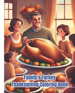 Family's Turkey Thanksgiving Coloring Book