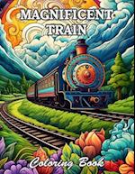 Magnificent Train Coloring Book