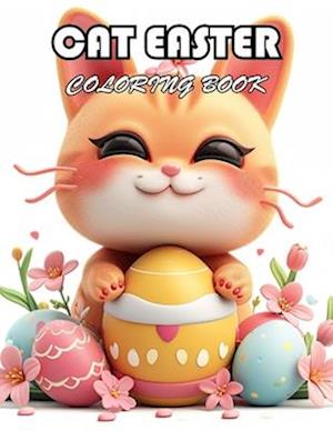 Cat Easter Coloring Book for Kids