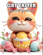 Cat Easter Coloring Book for Kids