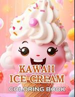 Kawaii Ice Cream Coloring Book