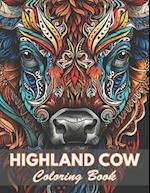 Highland Cow Coloring Book