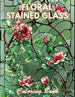 Floral Stained Glass Coloring Book