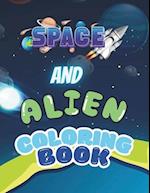 Space and Alien Coloring Book