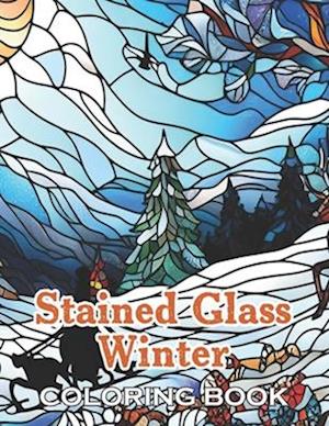 Stained Glass Winter Coloring Book