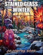 Stained Glass Winter Coloring Book