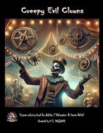 Creepy Evil Clowns Adult Coloring Book