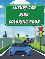 Luxury Cars Kids Coloring Book