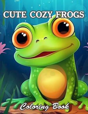 Cute Cozy Frogs Coloring Book