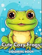 Cute Cozy Frogs Coloring Book