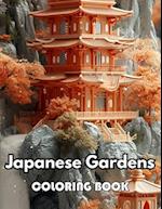 Japanese Gardens Coloring Book