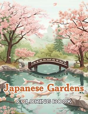 Japanese Gardens Coloring Book