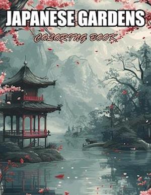 Japanese Gardens Coloring Book