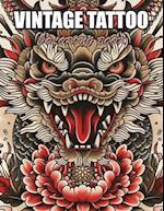 Vintage Tattoo Coloring Book