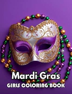 Mardi Gras Girls Coloring Book