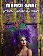 Mardi Gras Girls Coloring Book