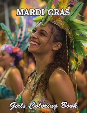 Mardi Gras Girls Coloring Book