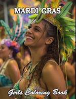 Mardi Gras Girls Coloring Book