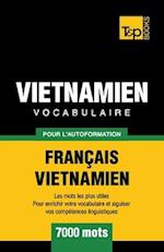 Vocabulaire Francais-Vietnamien pour l'autoformation - 7000 mots